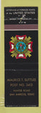 Matchbook Cover - VFW Maurice Suttles Post #3413 San Marcos TX