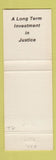 Matchbook Cover - K Michael Latshaw Circuit Judge