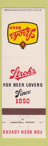 Matchbook Cover - Stroh's Beer
