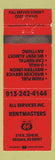 Matchbook Cover - Rentmasters Phillips 66 oil gas Ottawa KS WEAR RED