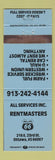 Matchbook Cover - Rentmasters Phillips 66 oil gas Ottawa KS WEAR BLUE