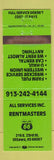Matchbook Cover - Rentmasters Phillips 66 oil gas Ottawa KS WEAR GREEN