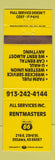 Matchbook Cover - Rentmasters Phillips 66 oil gas Ottawa KS WEAR YELLOW