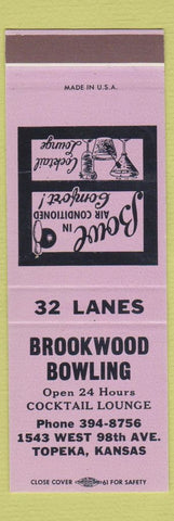 Matchbook Cover - Brookwood Bowling Topeka KS SAMPLE