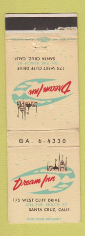 Matchbook Cover - Dream Inn Santa Cruz CA
