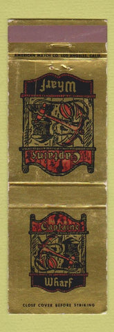 Matchbook Cover - Captain's Wharf Restaurant Marina Del Rey CA WEAR