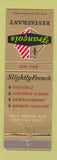 Matchbook Cover - Francois Restaurant Tarzana CA #1