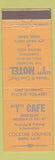 Matchbook Cover - Y Cafe Motel Weed CA PEACH