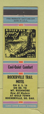 Matchbook Cover - Rockerville Trail Motel SD
