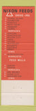 Matchbook Cover - Nixon Lincoy Feeds