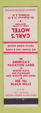 Matchbook Cover - Carl's Motel Sturgis SD