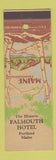 Matchbook Cover - Falmouth Hotel Portland ME #2