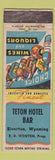 Matchbook Cover - Teton Hotel Bar Riverton WY WEAR girlie