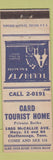 Matchbook Cover - Card Tourist Home Chattanooga TN