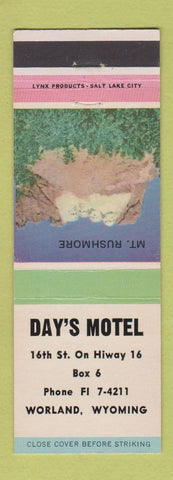 Matchbook Cover - Day's Motel Worland WY