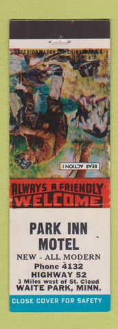 Matchbook Cover - Park Inn Motel Waite Park MN