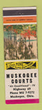 Matchbook Cover - Muskogee Courts OK