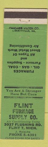 Matchbook Cover - Flint Furnace Supply Flint MI