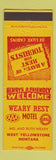 Matchbook Cover - Weary Rest Motel West Yellowstone MT