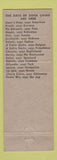 Matchbook Cover - Adam's Restaurant Simpson PA pinup