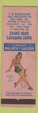 Matchbook Cover - Hampson's Service oil gas Providence RI ADVANCE pinup WORN