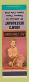 Matchbook Cover - Adam's Restaurant Simpson PA pinup