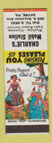 Matchbook Cover - Charlie's Mobil oil gas Sayre PA hillbilly