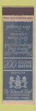 Matchbook Cover - Falmouth Hotel Portland ME deco