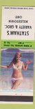 Matchbook Cover - Statham's Variety Grocery Nilestown ON pinup