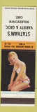 Matchbook Cover - Statham's Variety Grocery Nilestown ON pinup