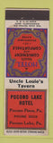 Matchbook Cover - Pocono Lake Hotel PA