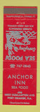 Matchbook Cover - Anchor Inn Port Orange FL