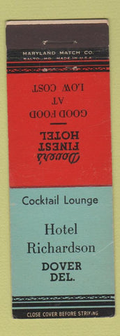 Matchbook Cover - Hotel Richardson Dover DE