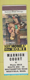 Matchbook Cover - Marnich Court Motel Westfield MA