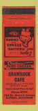 Matchbook Cover - Shamrock Cafe Alpena MI