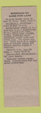 Matchbook Cover - Cottendale Cafe FL hillbilly