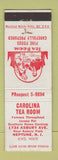 Matchbook Cover - Carolina Tea Room Neptune NJ