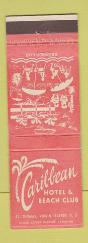 Matchbook Cover - Carribean Hotel Beach Club ST Thomas Virgin Islands