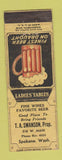 Matchbook Cover - TA Swanson Spokane WA restaurant bar WORN