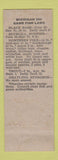 Matchbook Cover - Miles Hardware Jackson MI
