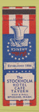 Matchbook Cover - Stockholm Hotel Cafe Tavern Spokane WA