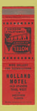 Matchbook Cover - Holland Motel Crestview FL