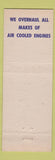 Matchbook Cover - John Lenz Repair Service auto Battle Creek MI GREEN