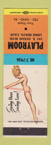 Matchbook Cover - Playroom Long Beach CA pinup Petty