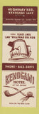 Matchbook Cover - Kenogami Hotel Kenogami Lake ON