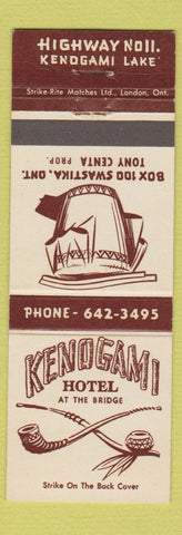 Matchbook Cover - Kenogami Hotel Kenogami Lake ON