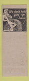 Matchbook Cover - New North Shore Cocktail Bar Milwaukee WI girlie back