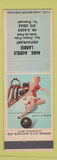 Matchbook Cover - Mme Aurele Labrie Restaurant Ste Odile QC pinup