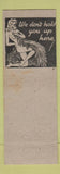 Matchbook Cover - New North Shore Cocktail Bar Milwaukee WI girlie back