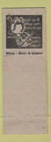 Matchbook Cover - Johnson's Hotel Saluvia PA devil